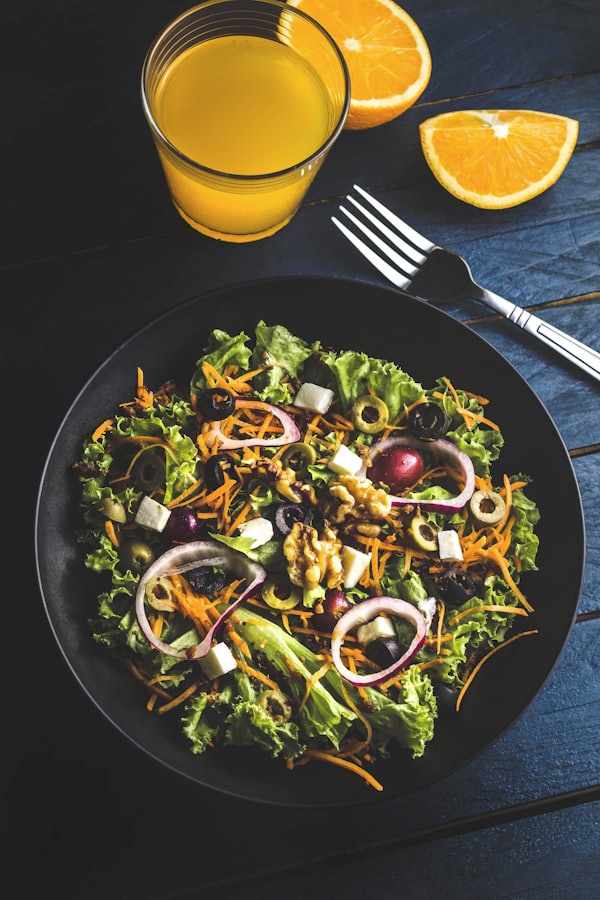 Colourful stir-fry vegetables on plate